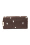 Puffy Pouch | Brown Hearts