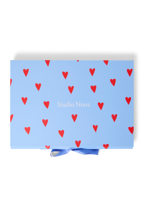 Gift Box S | Light Blue Hearts