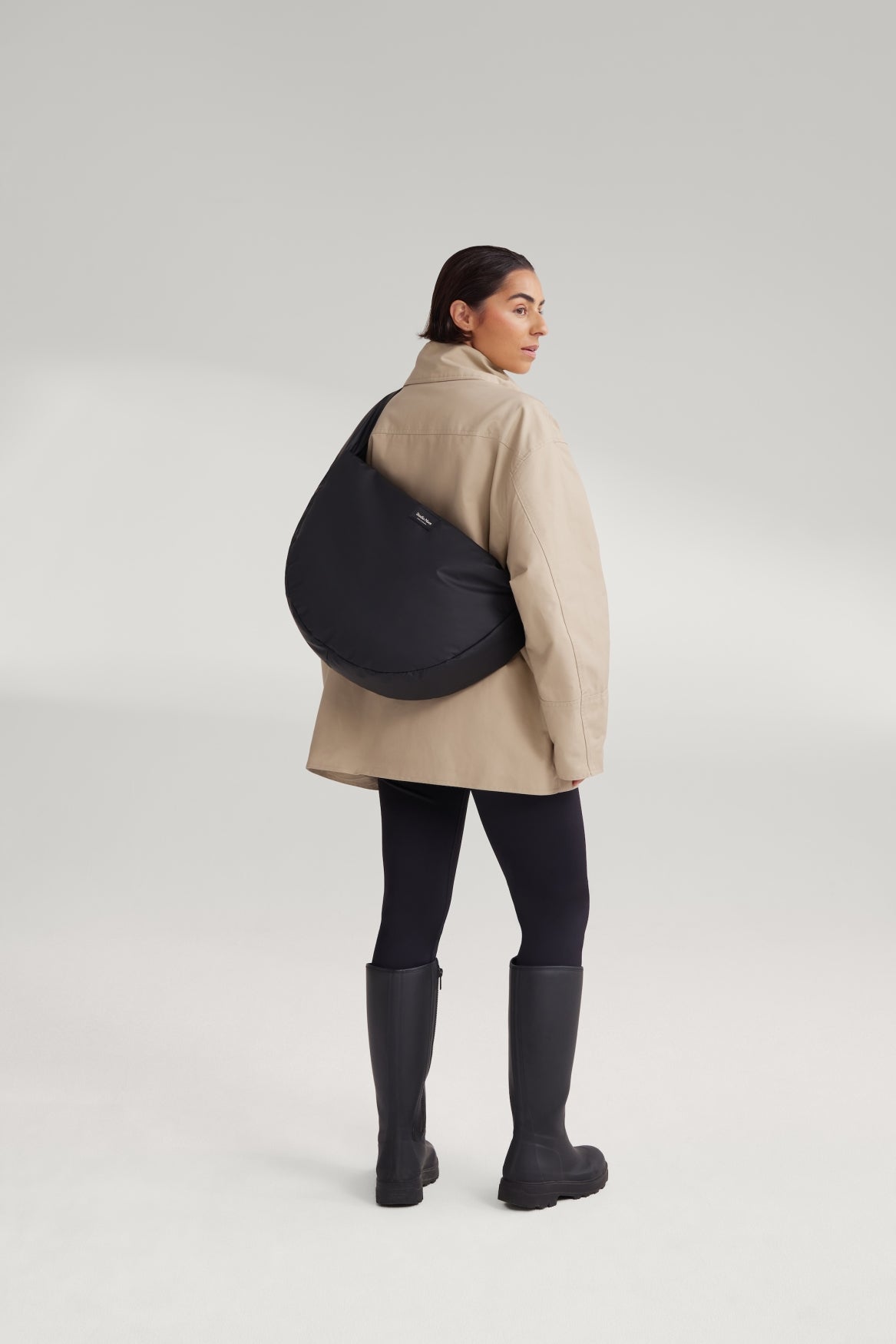 Rain Puffy Cross Body Bag | Zwart