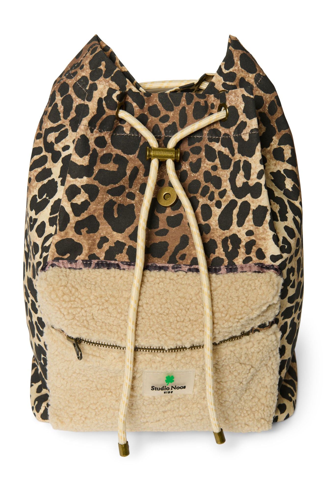 Teddy Leopard Midi Rugtas