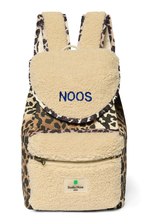 Teddy Leopard Mini Backpack