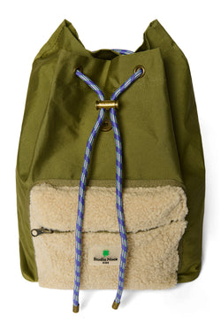 Cotton Midi Backpack | Green