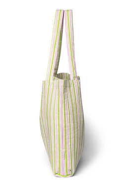 Serenity Cotton Striped Mom Bag