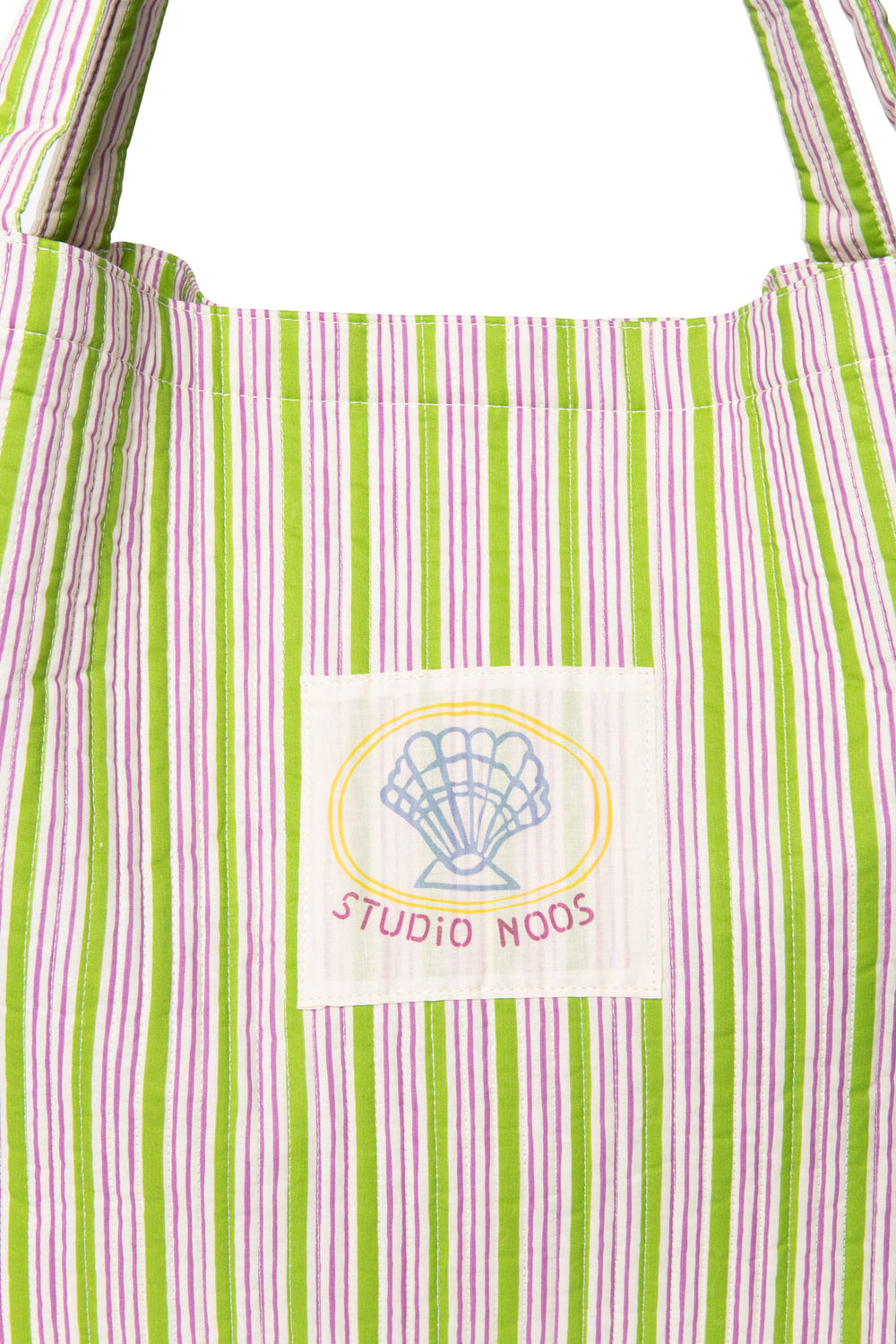 Serenity Cotton Striped Mom Bag