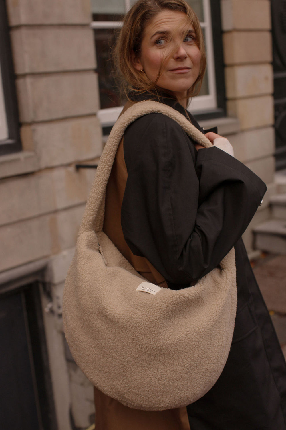 Teddy Cross Body Bag | Ecru