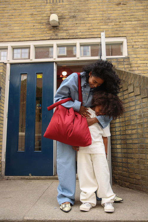 Puffy Mom Bag | Red
