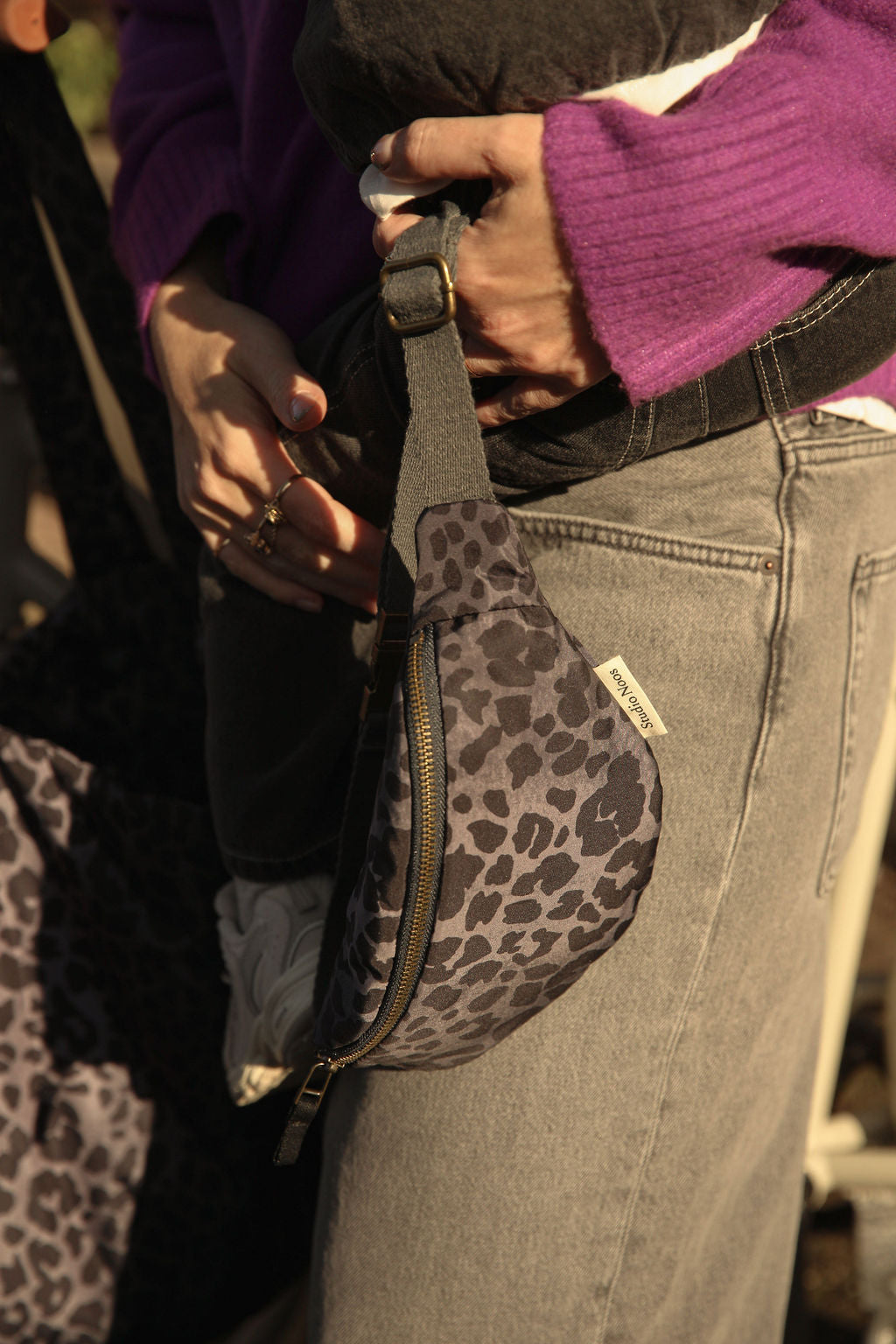 Puffy Mini Fanny Pack | Leopard