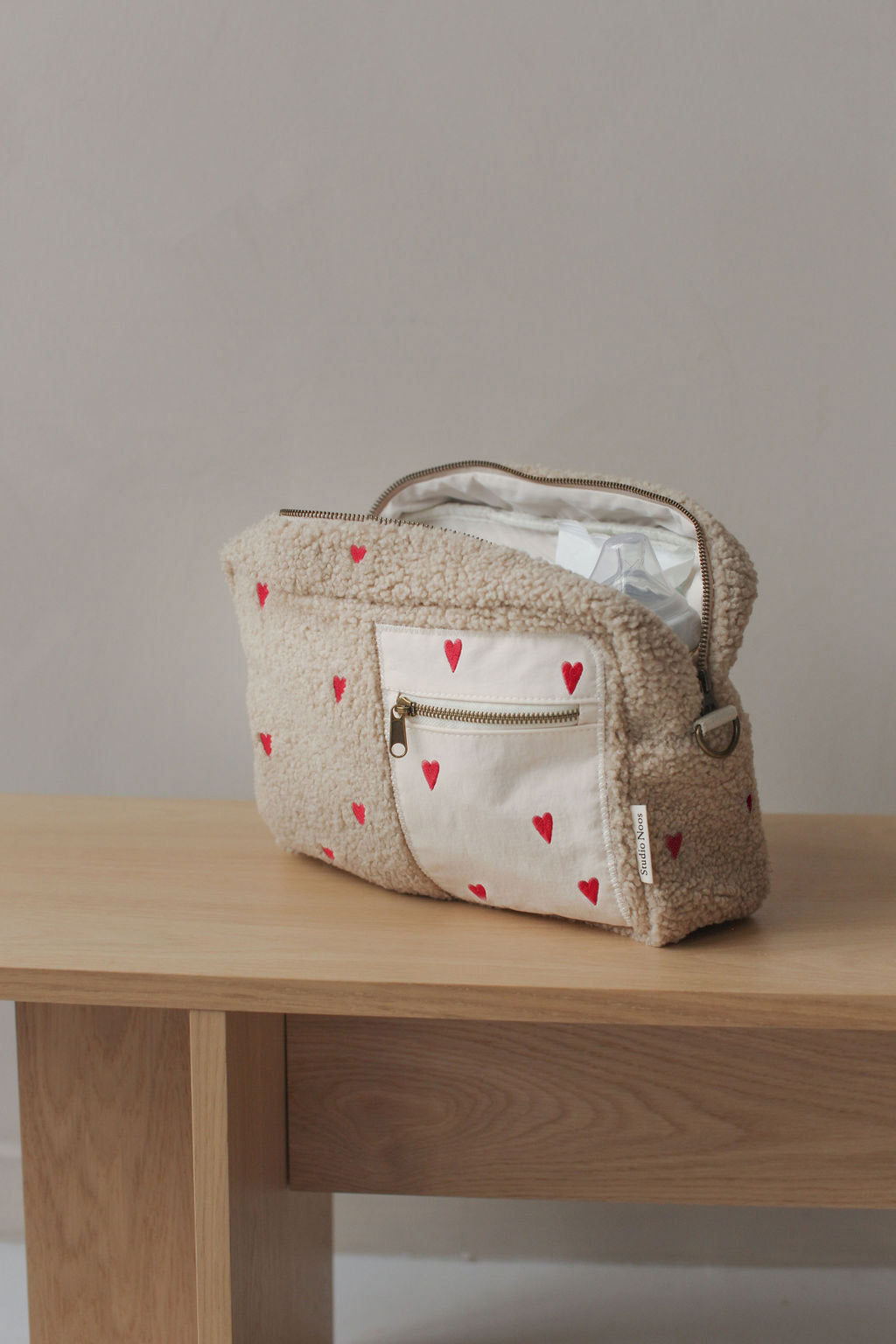 Teddy Stroller Organizer | Ecru Hearts