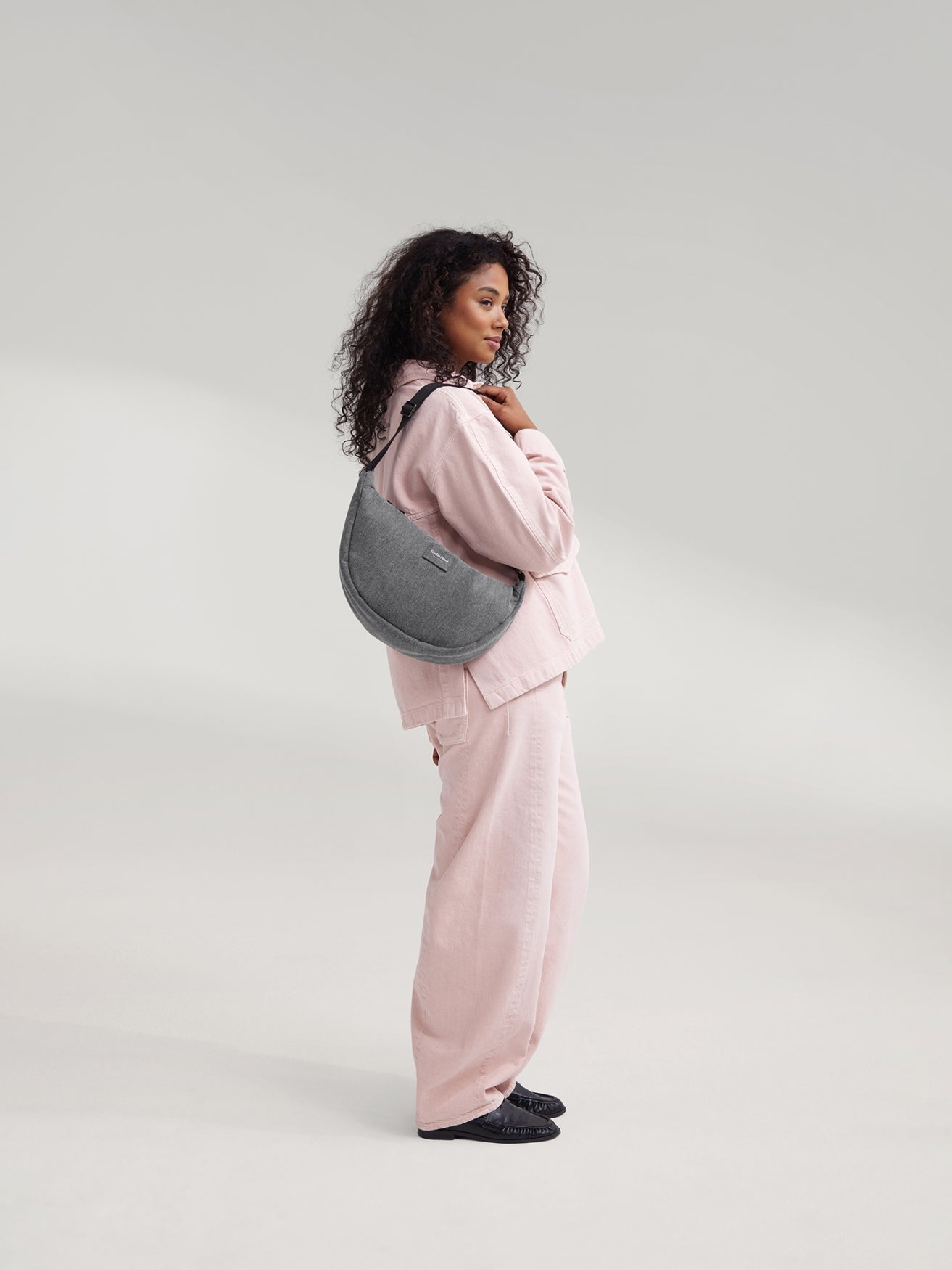 Denim Adult-Gürteltasche | Graue