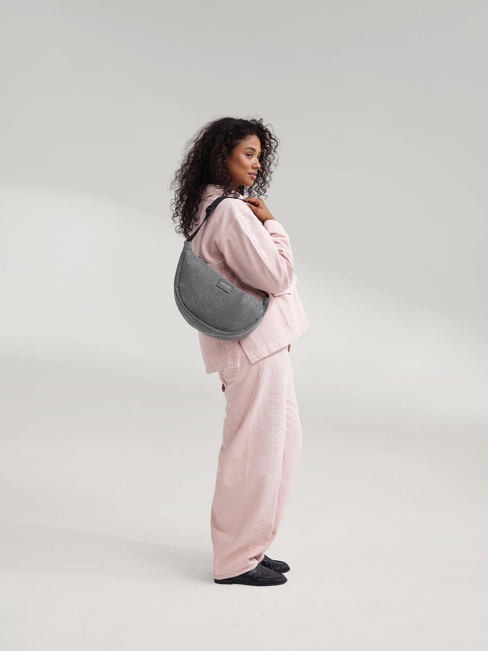 Denim Adult-Gürteltasche | Graue