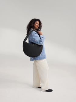 Puffy Cross Body Bag | Black