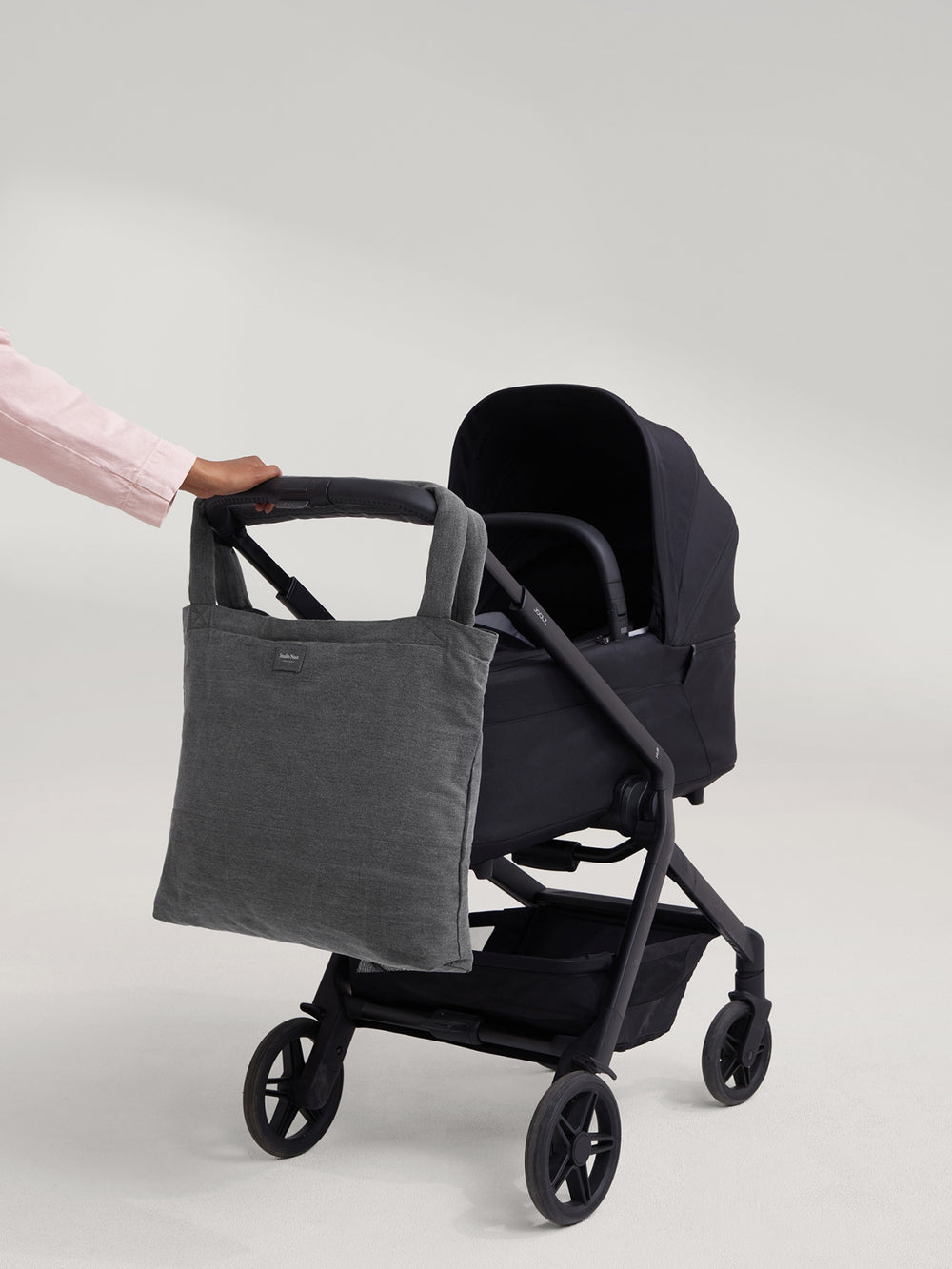 Denim Mom-Bag | Graue