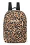 Cotton Midi Backpack | Brown Leopard