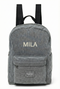Denim Midi Backpack | Grey