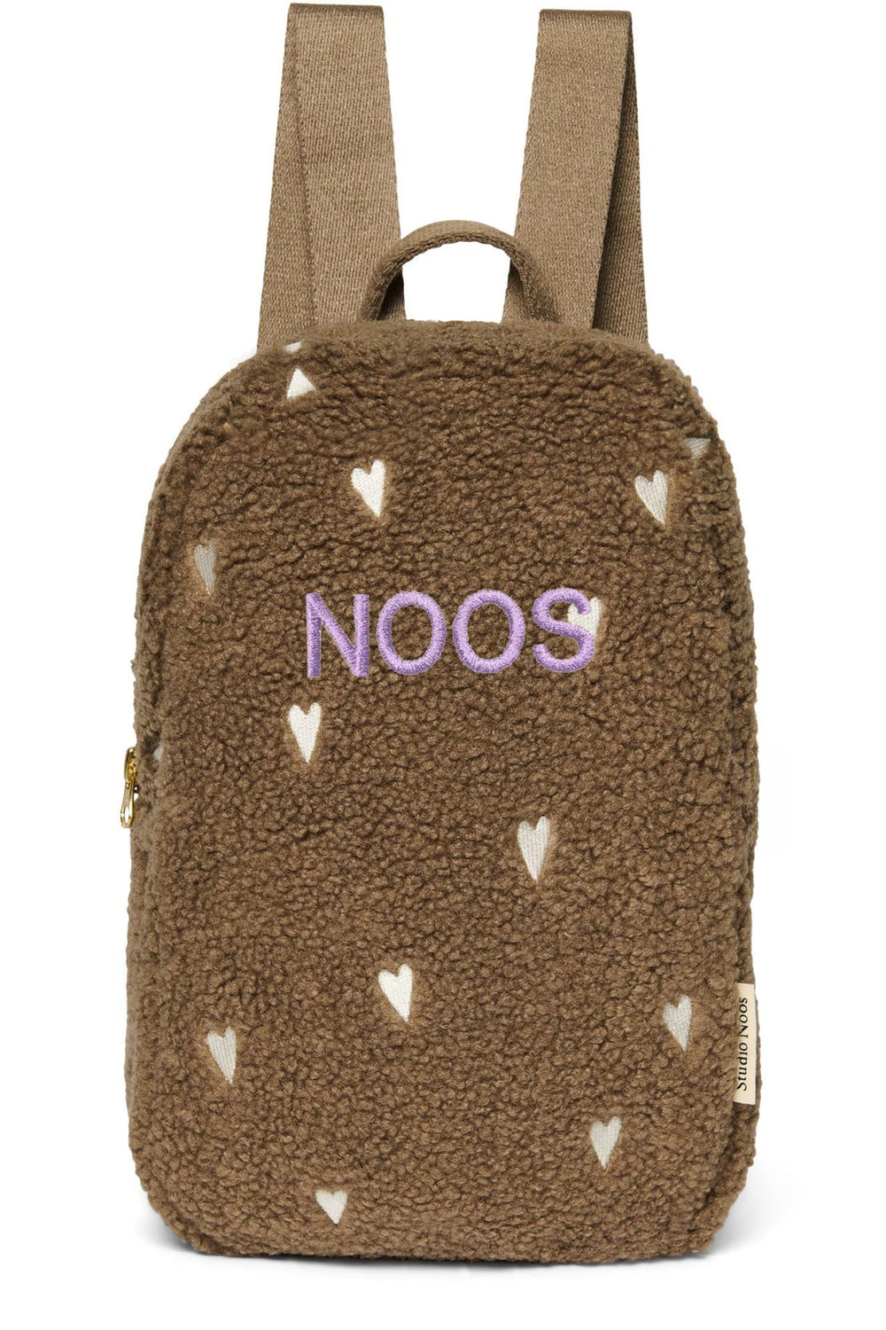 Teddy Mini Backpack | Brown Hearts