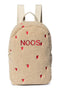 Teddy Mini Backpack | Ecru Hearts