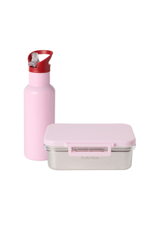 Stainless Steel Lunch Set 500ML | Soft Pink