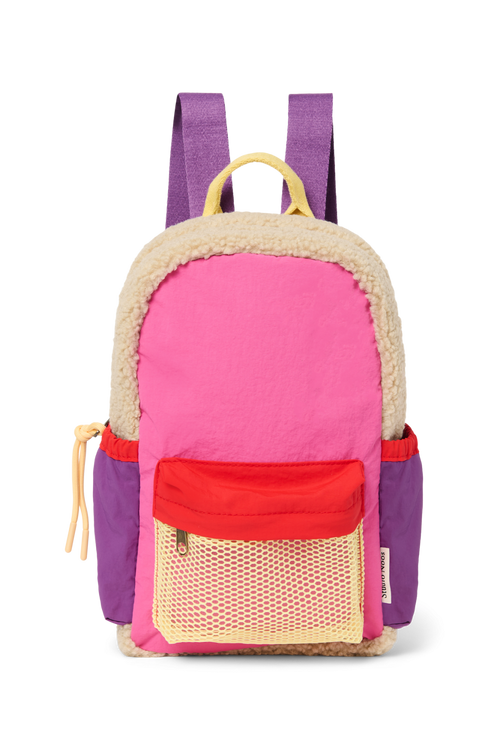 Patchwork Mini Rugzak | Roze