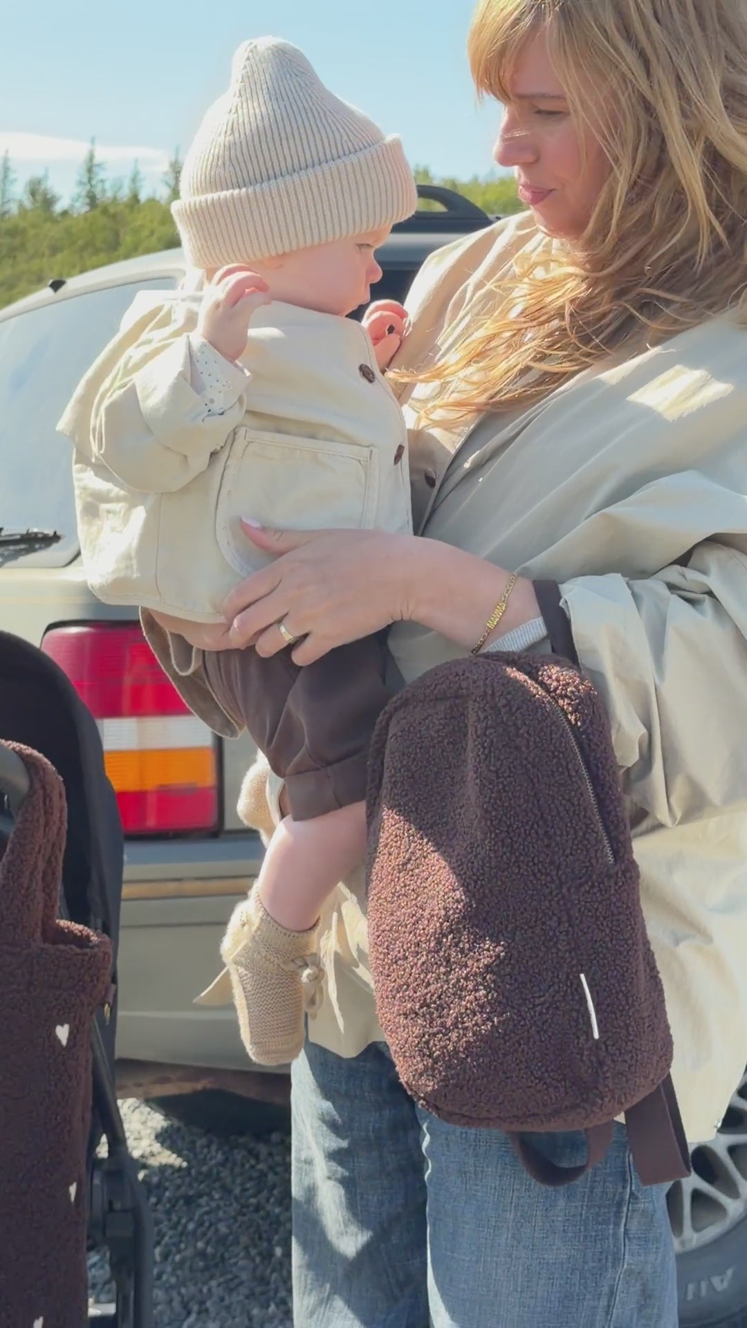Teddy Diaper Bag | Chocolate Hearts