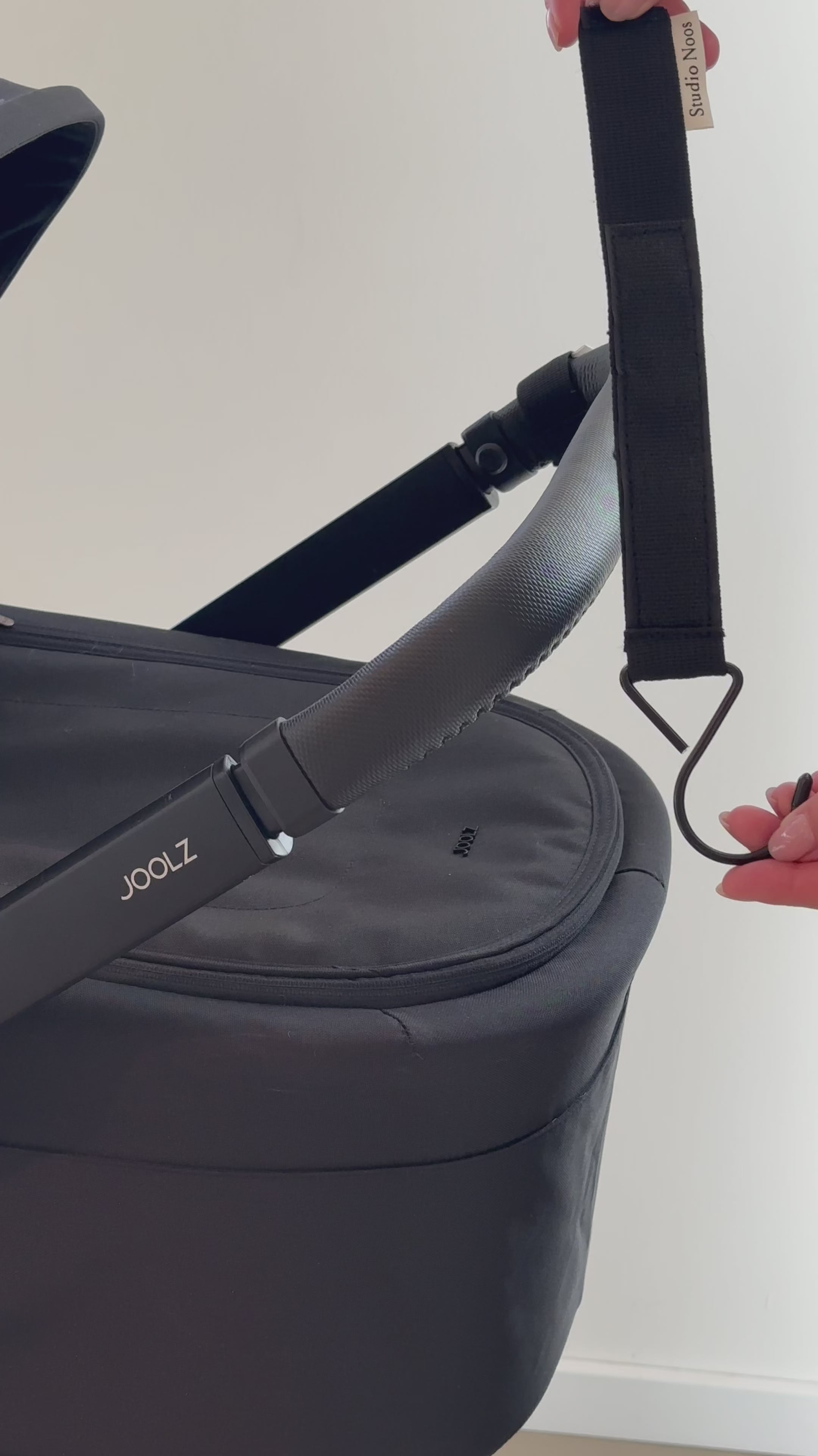 SN Stroller Strap Hooks | Black