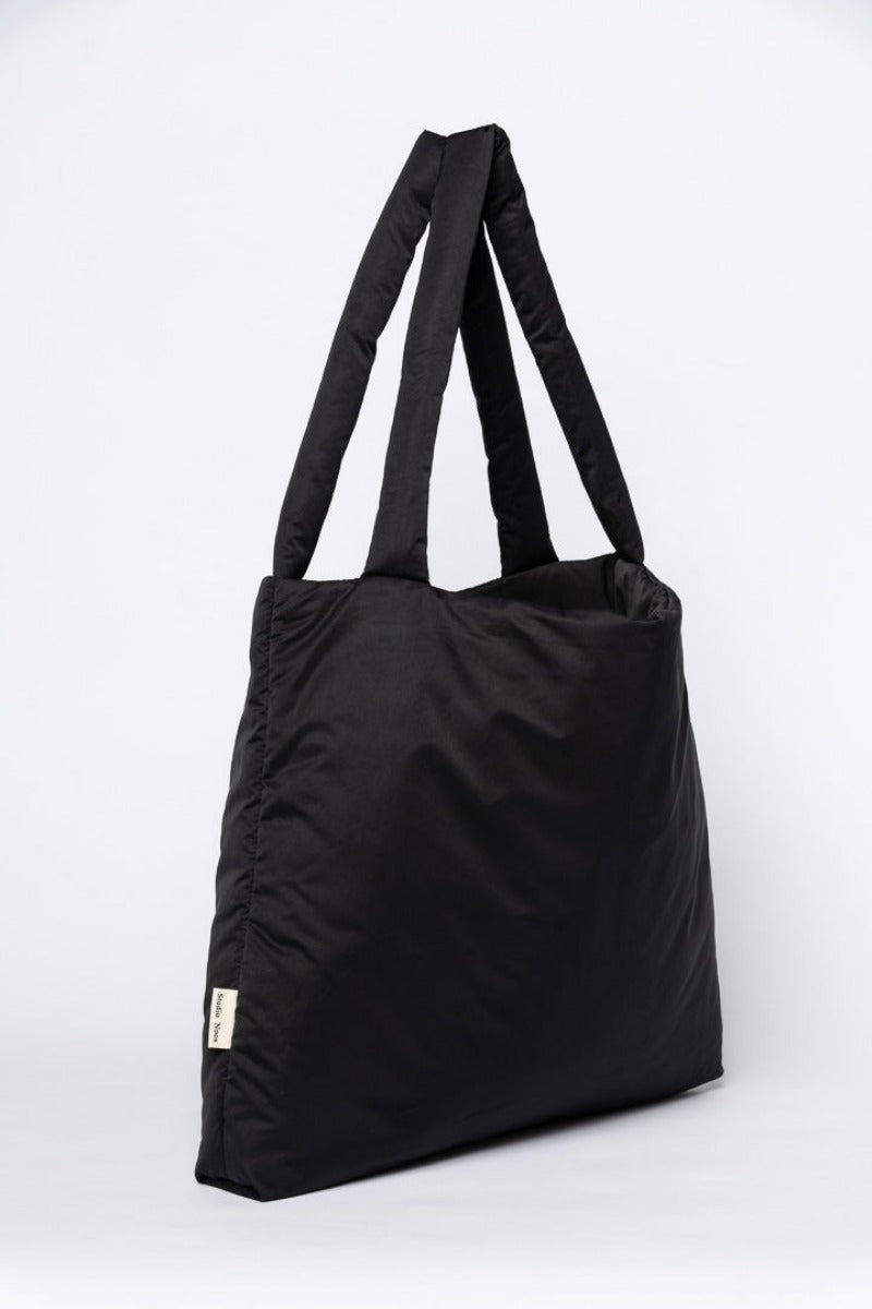 Black Puffy Mom Bag