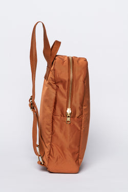 Rust Puffy Mini Backpack